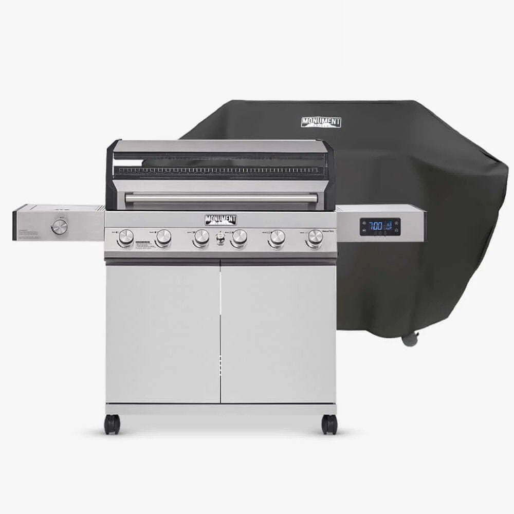 Monument Grills Denali 605 | Stainless Smart Tech Natural/Propane Gas Grill
