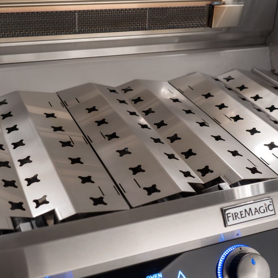 Fire Magic - A660I-8EAN - Aurora 30-Inch Built-In Natural Gas Grill With Rotisserie - Flavor Grids