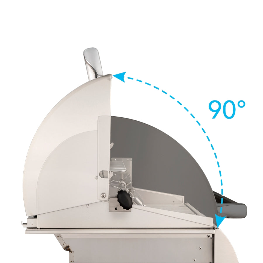 Fire Magic - A430I-7EAN - Aurora 24-Inch Built-In Natural Gas Grill - 90 Degree Double Walled Hood