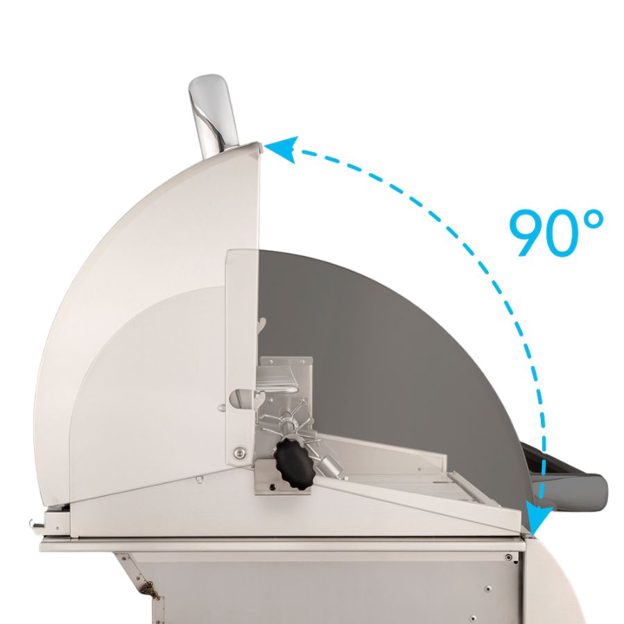 Fire Magic Aurora A540I 30-Inch Built-In Natural Gas Grill With Analog Thermometer - A540I-7EAN - 90 Degree Double Walled Hood