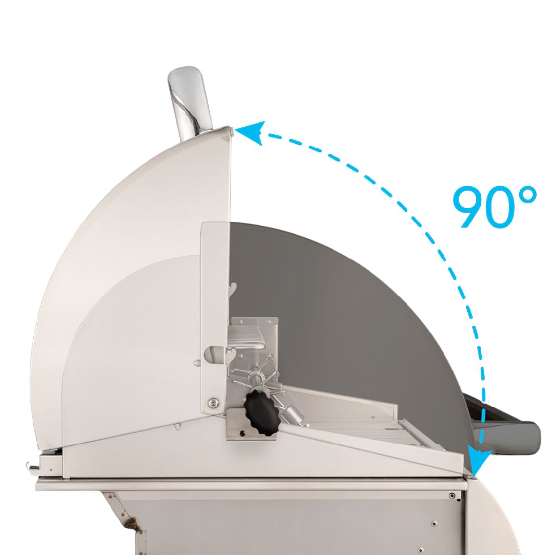 Fire Magic - A540I-8EAN - Aurora 30-Inch Built-In Natural Gas Grill With Rotisserie - 90 Degree Double Walled Hood