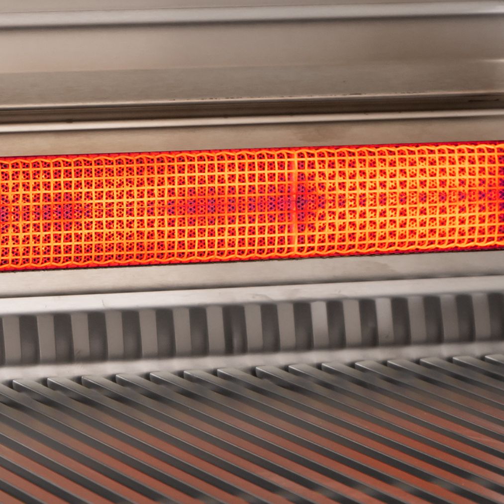 Fire Magic E660I-9E1N-W 30 Inch Built-In Natural Gas Grill With Rotisserie - Recessed Infrared Backburner