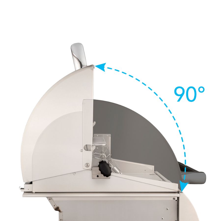 Fire Magic E790I-9EAN-W 36-Inch Built-In Natural Gas Grill With Rotisserie, Magic Window & Analog Thermometer - 90 Degree Double Walled Hood