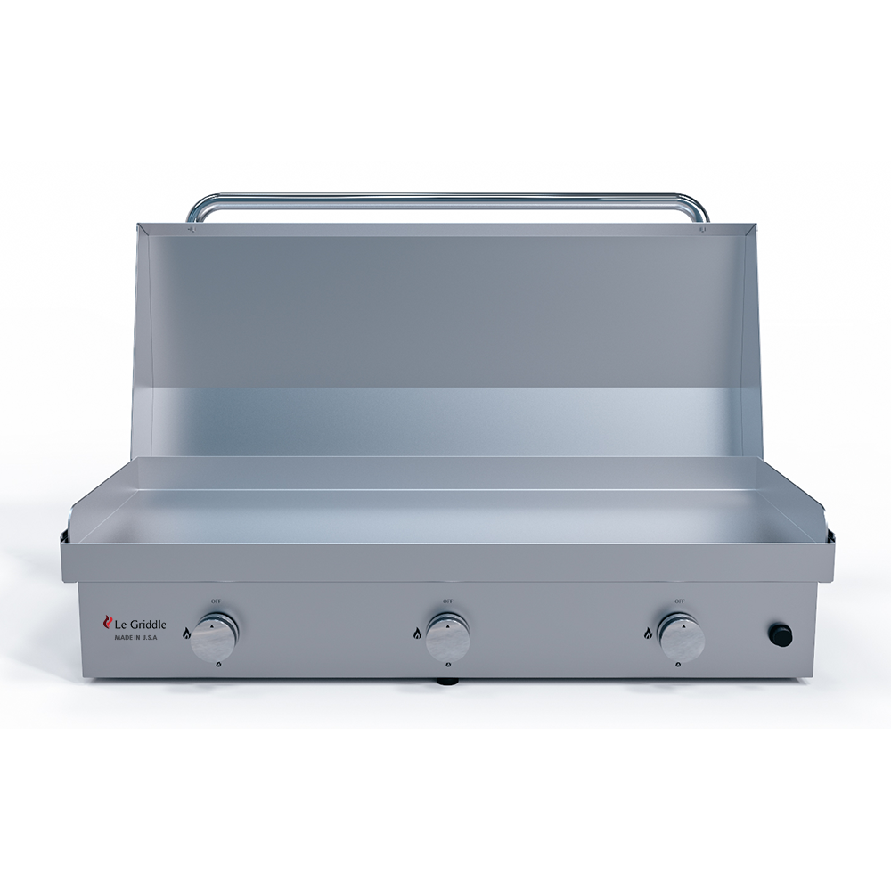 Le Griddle The Big Texan Gas Griddle With Lid - GFE105 LK - Stainless steel grill