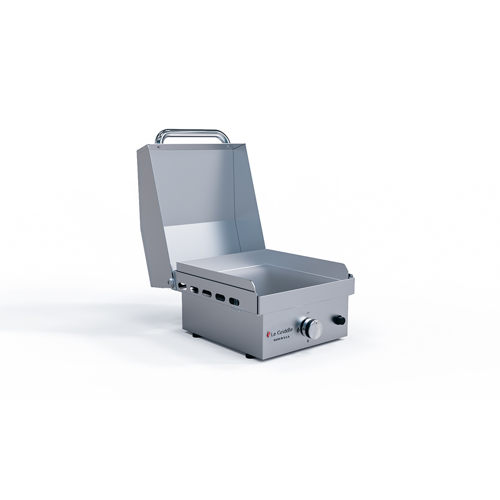 Le Griddle The Wee Gas Griddle With Lid - GFE40 LK - Stainless steel portable grill