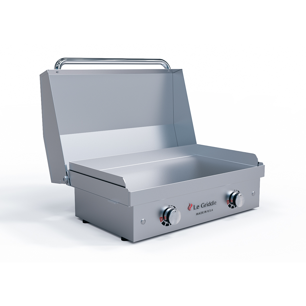 Le Griddle The Ranch Hand Electric Griddle With Lid Electric Griddle with Dual Heating Elements