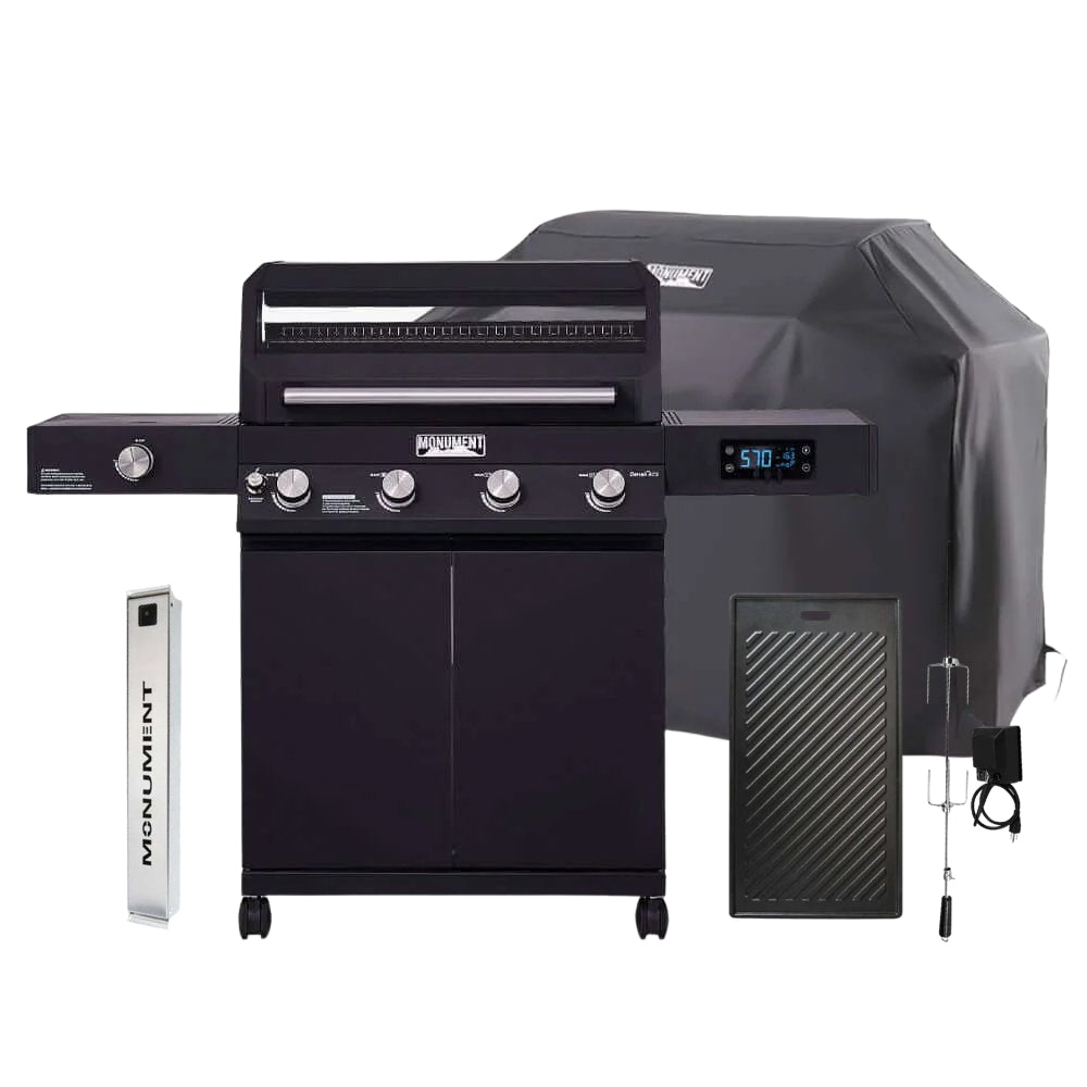 Monument Grills Denali 425 | Black Smart Tech Propane Gas Grill