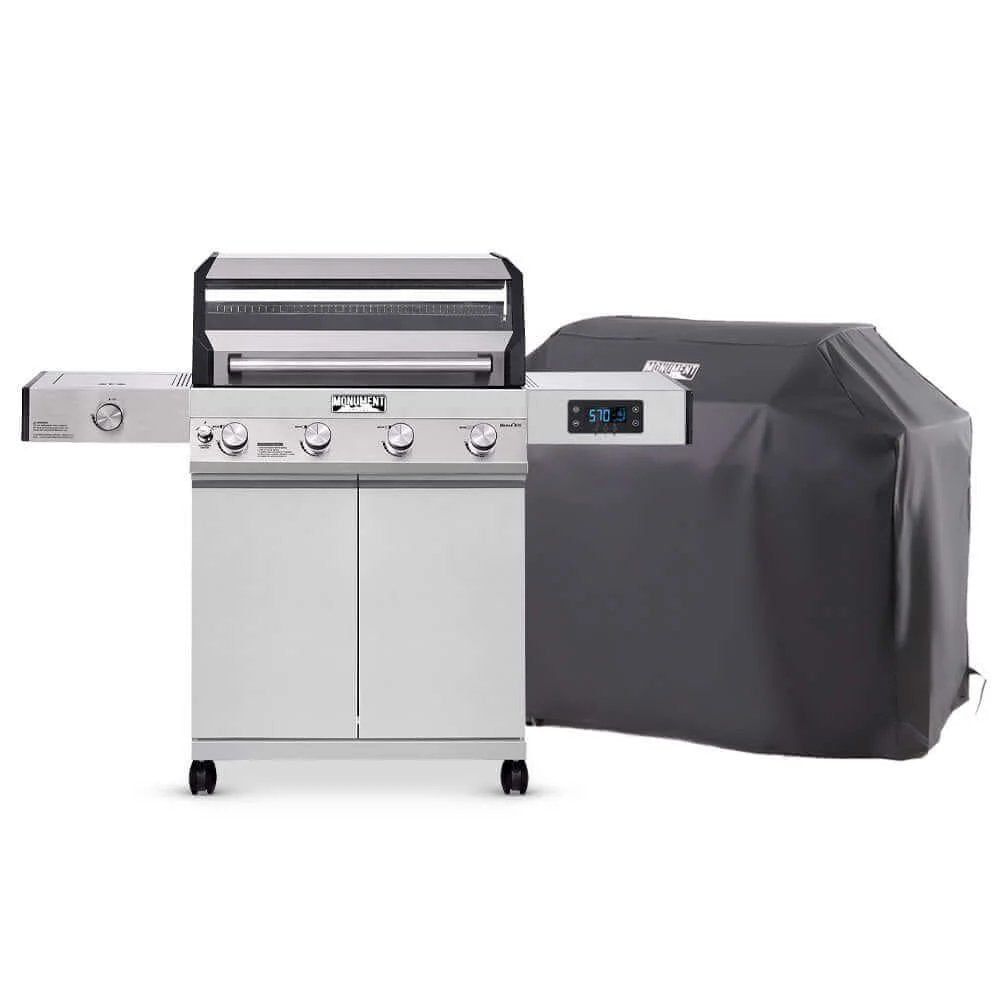Monument Grills Denali 405 | Stainless Smart Tech Propane Gas Grill