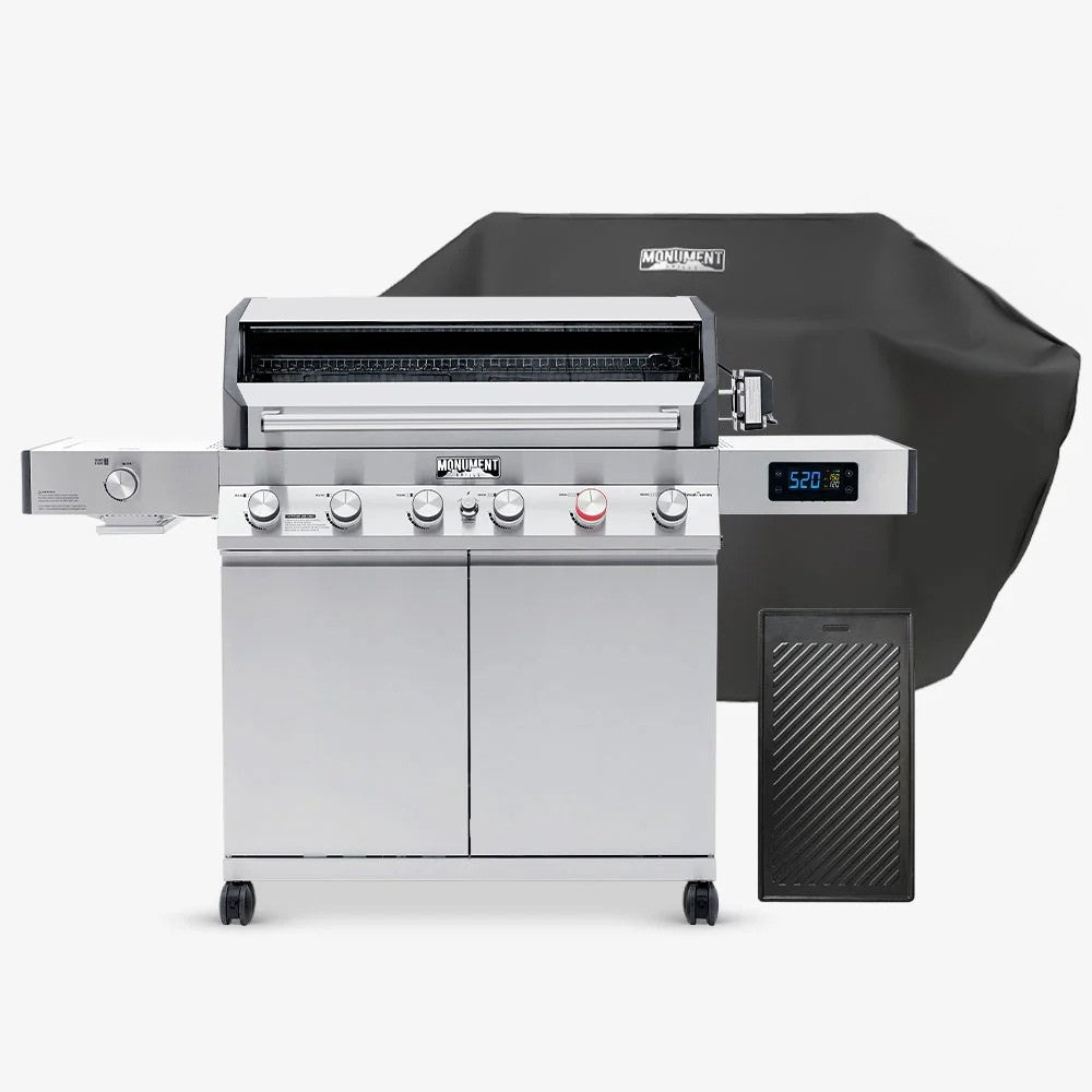 Monument Grills Denali 605Pro | Stainless Smart Tech Propane Gas Grill