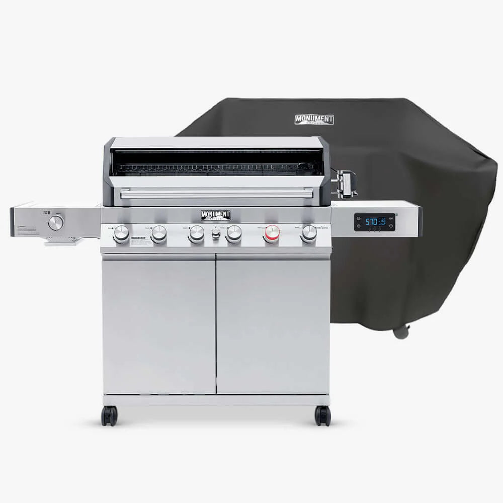 Monument Grills Denali 605Pro | Stainless Smart Tech Propane Gas Grill