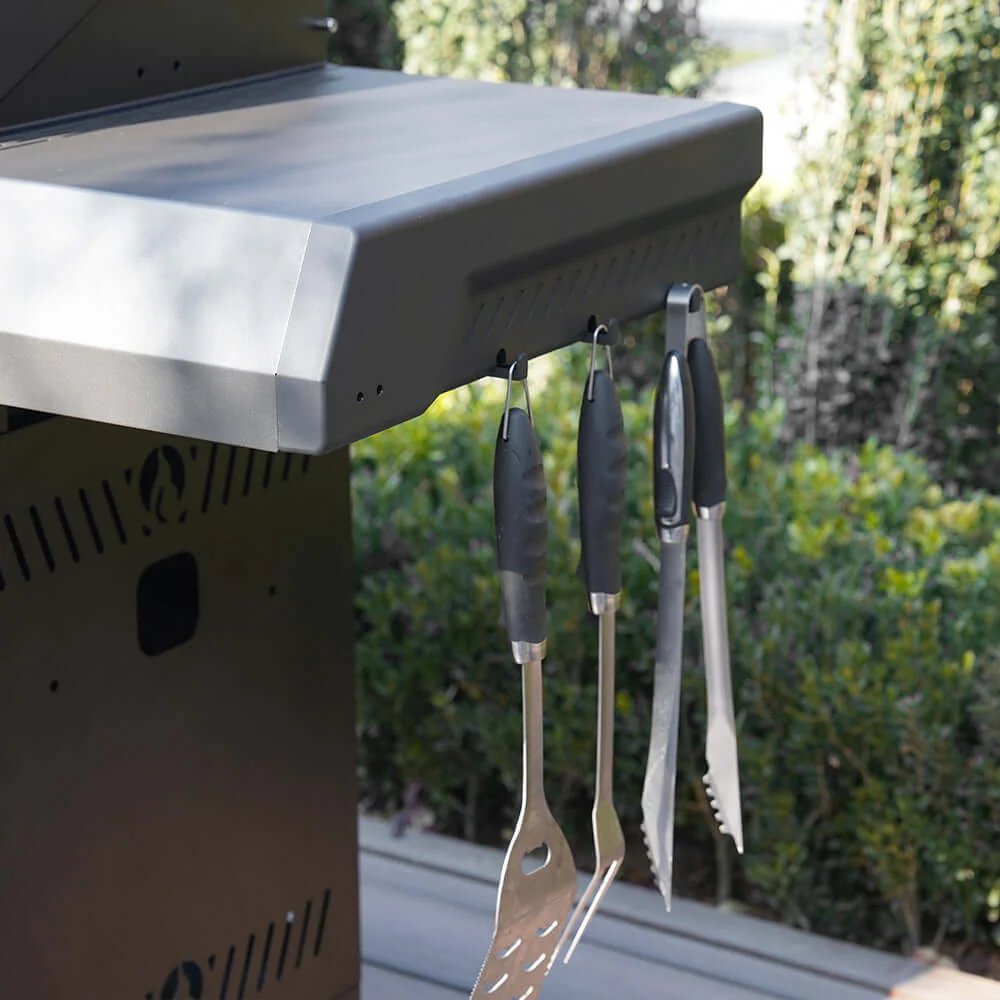 Monument Grills Eminence 425 with a set of grilling tools
