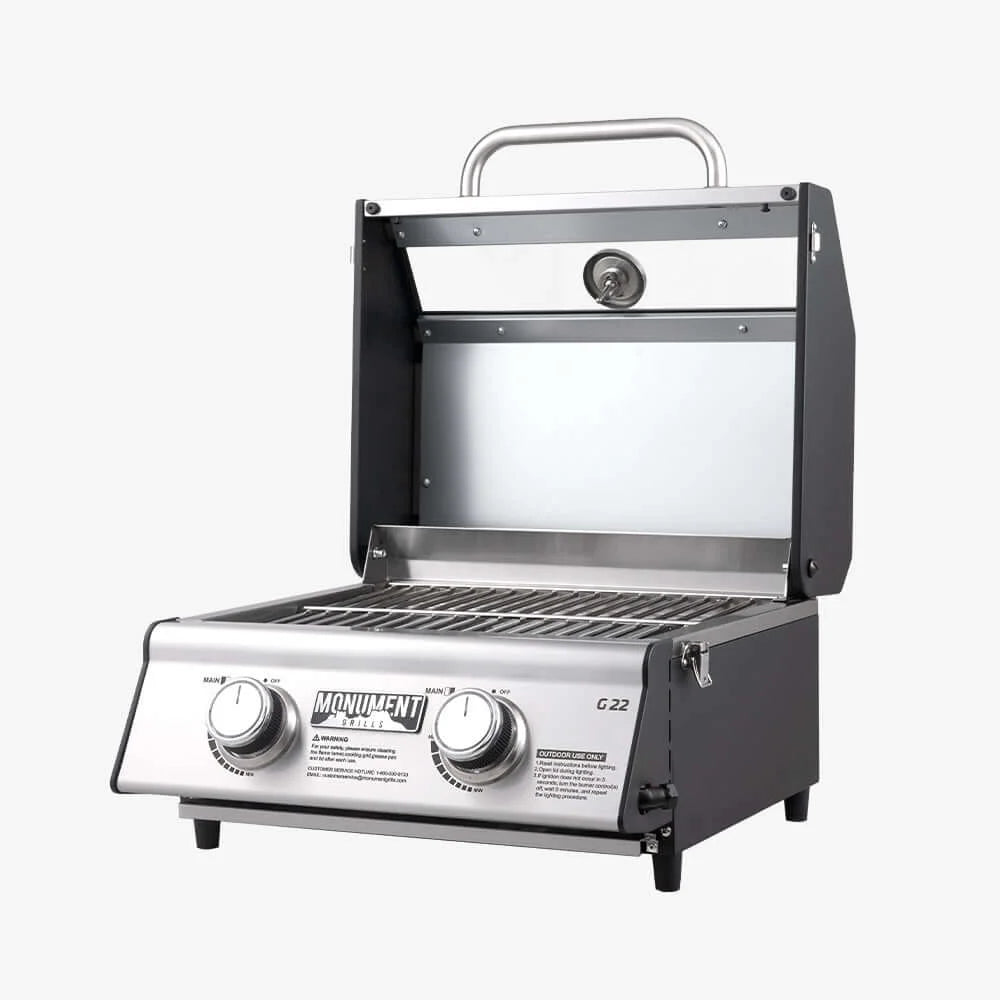 Monument Grills G22 | Stainless Tabletop Propane Gas Grill