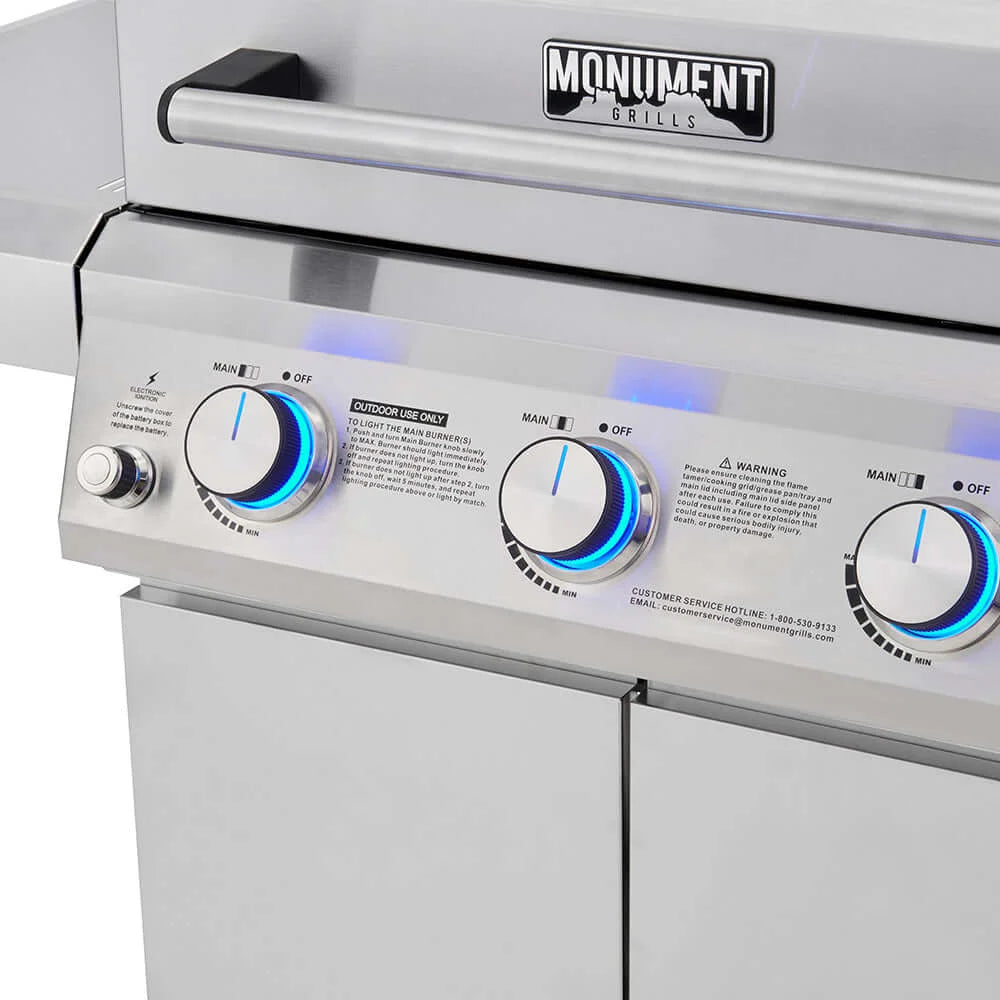 Monument Grills Mesa 300 | Stainless Propane Gas Grill