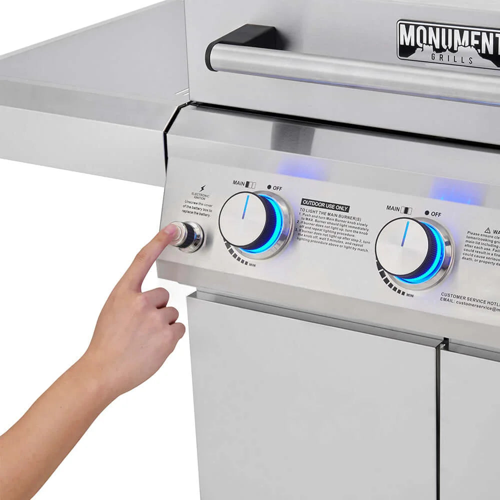 Monument Grills Mesa 300 | Stainless Propane Gas Grill
