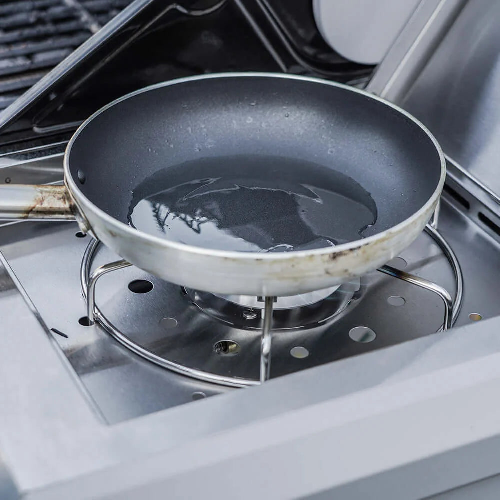 Cooking in the Monument Grills Mesa 305 stove