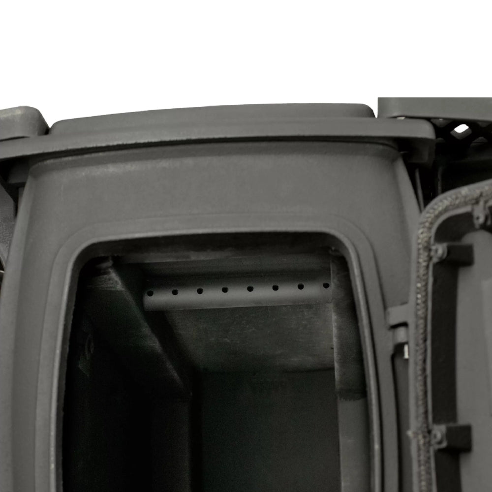 US Stove US1261E 900 sq. ft. Cast Iron Log Wood Stove - Close-up of a vehicle roof rack system