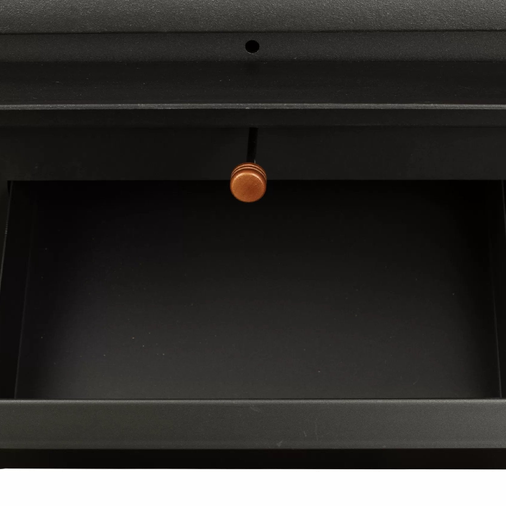 Vogelzang 2,500 Sq. Ft. Pedestal Wood Stove VG2520-P - Black barbecue grill with a built-in ash pan on a white background