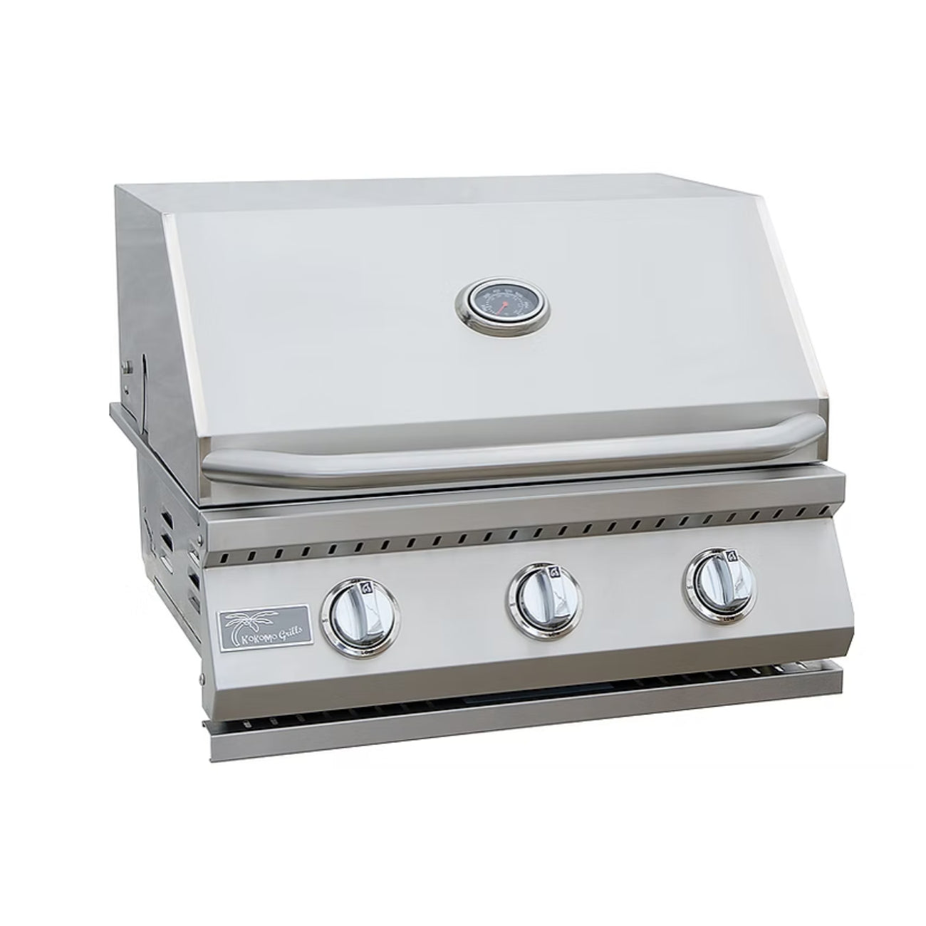 Kokomo Grills 3 Burner 26-Inch BBQ Grill on Stainless Steel Cart