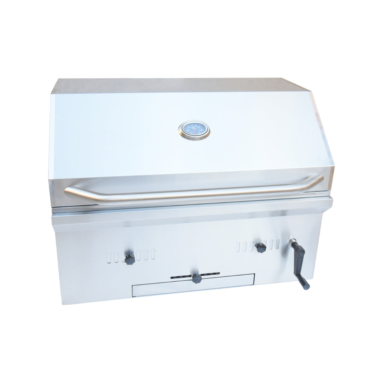 Kokomo Grills 32” Built-In Stainless Steel Charcoal BBQ Grill with Temperature Gauge – KO-CHAR32