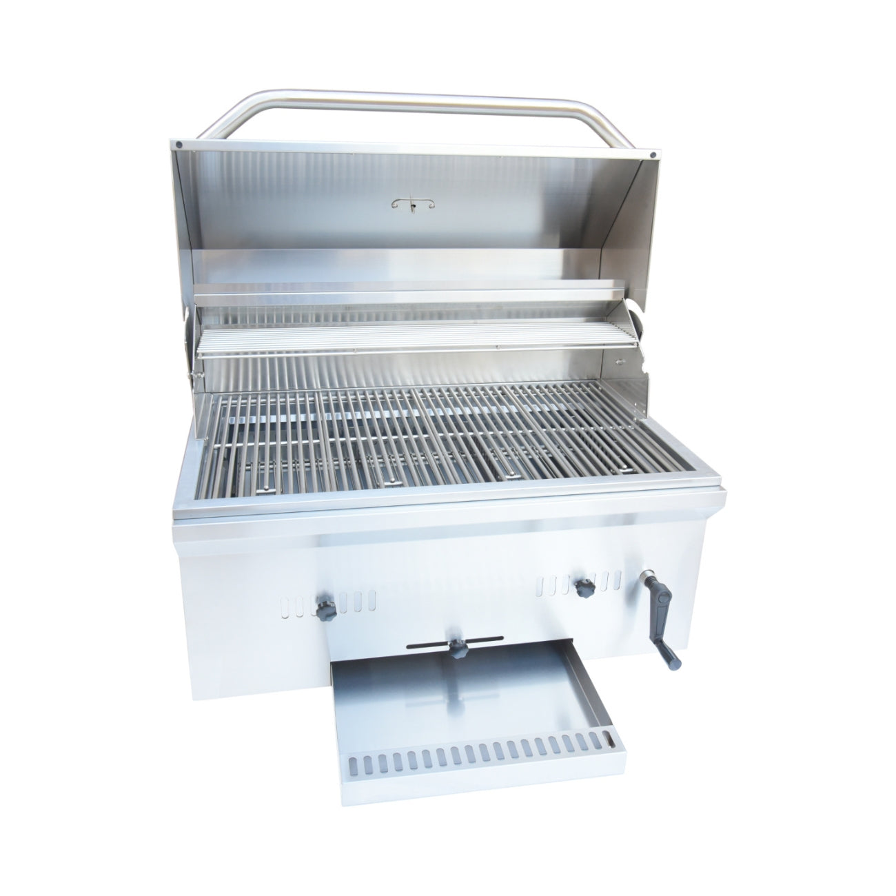 Kokomo Grills 32” Built-In Stainless Steel Charcoal BBQ Grill with Temperature Gauge – KO-CHAR32