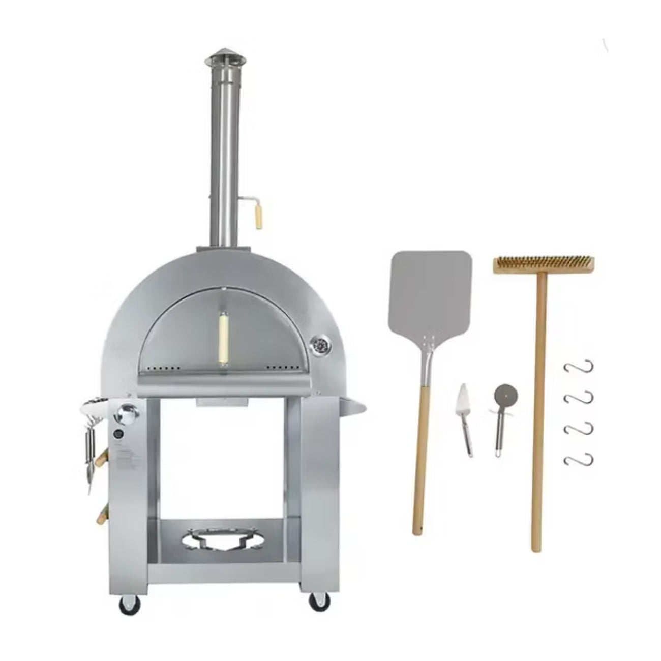 Kokomo Grills 32 Inch Gas or Wood Dual Fuel Pizza Oven | KO-PIZZAOVEN