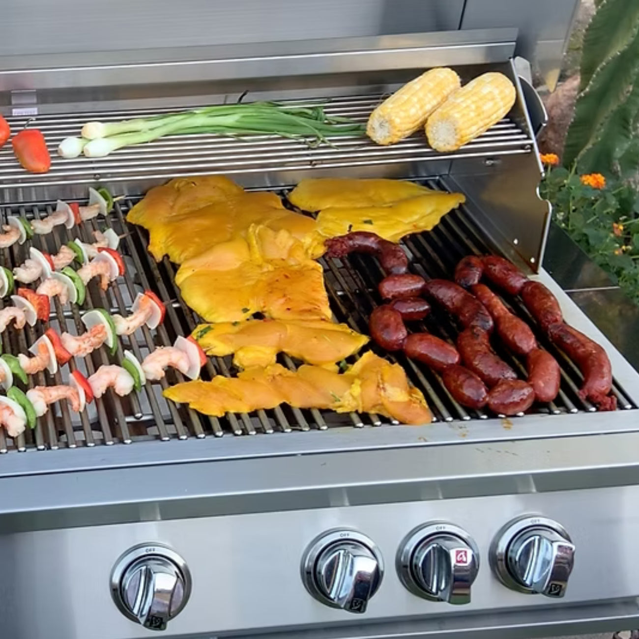 Kokomo Grills 40” Built-In Gas Grill – 5 Burners with Infrared Back Burner | KO-BAK5BG