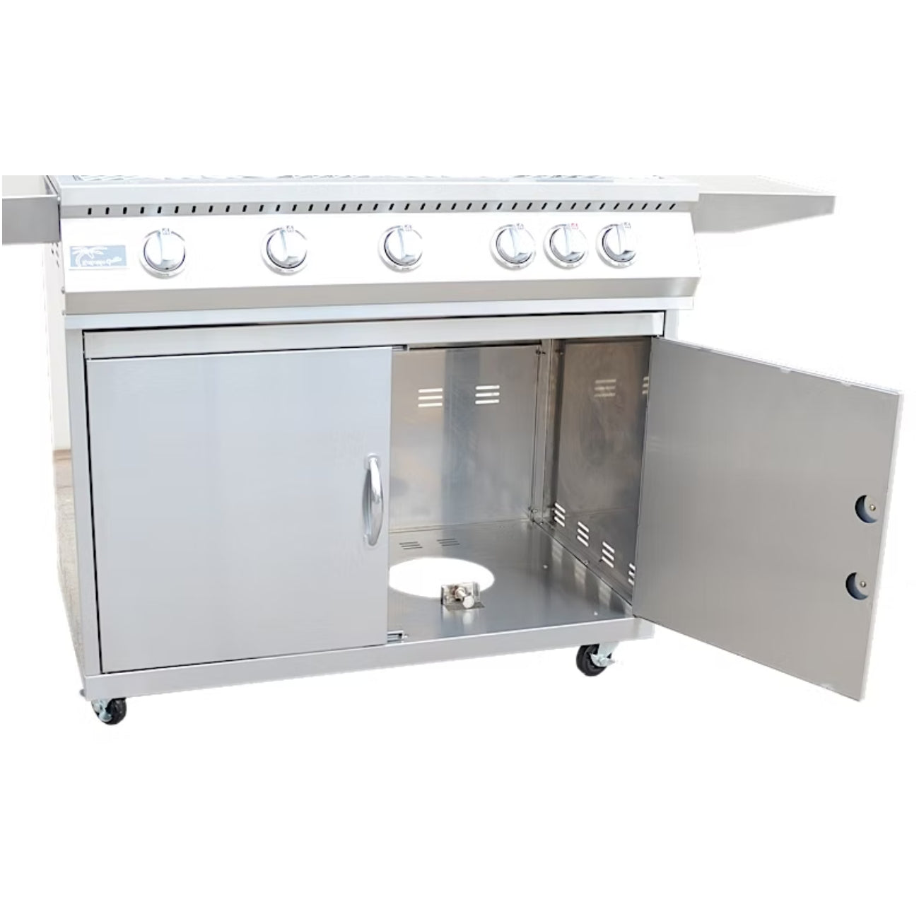 Kokomo Grills 5 Burner 40 Inch BBQ Grill with 304 Stainless Steel Cart