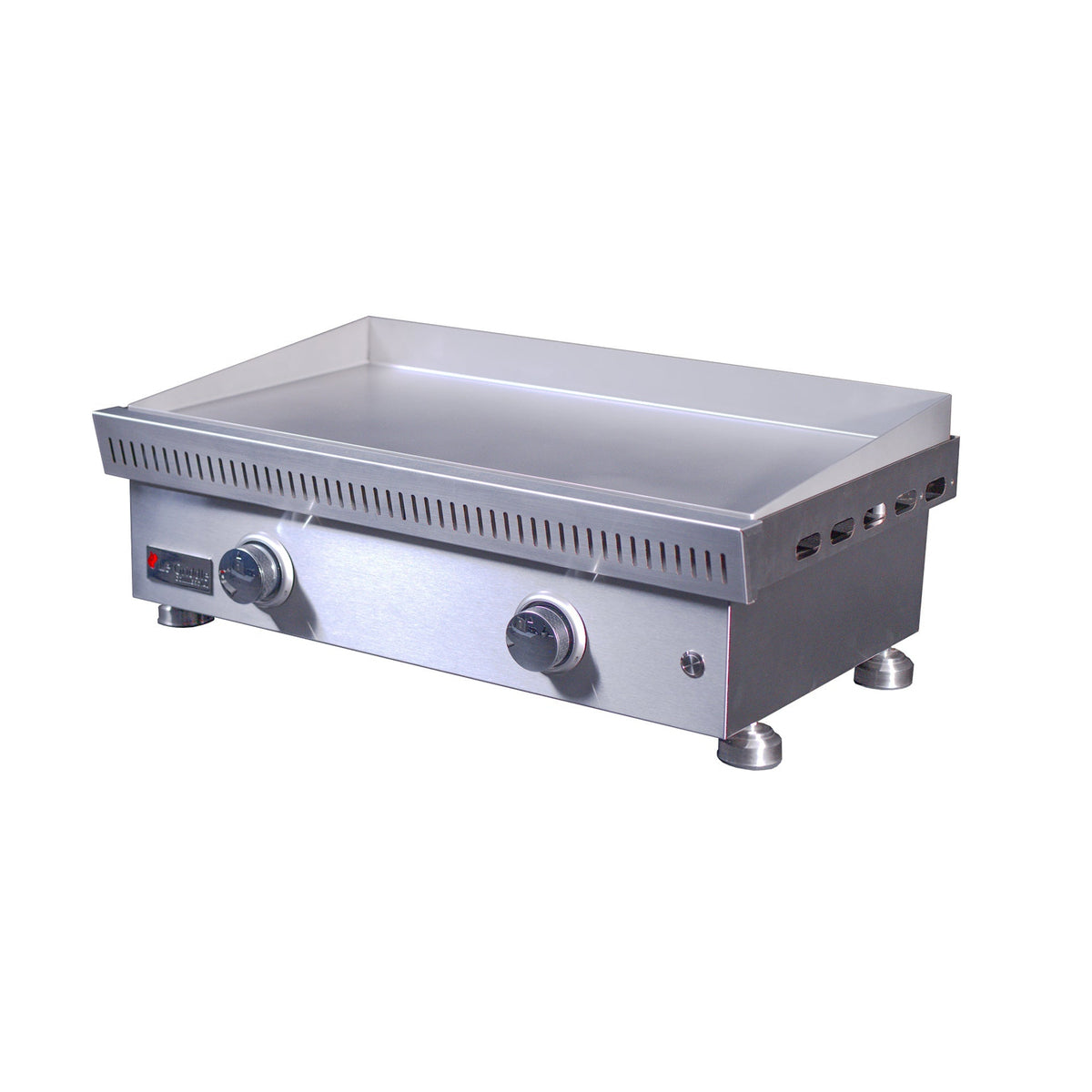 Le Griddle Commercial Series 75 gas griddle with 3mm stainless steel cooking plate and dual burners
