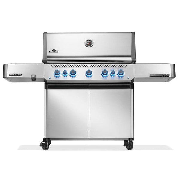 Napoleon Prestige 665 5-burner propane gas grill with infrared side burner and rotisserie P665VRSIBPSS