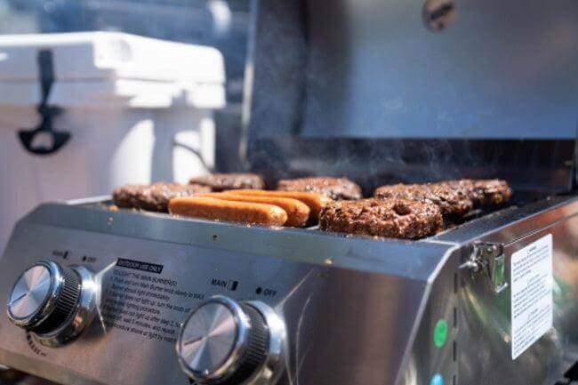 Monument Grills 13742 Stainless Tabletop Propane Gas Grill Portable 15,000 BTU 2-Burner BBQ – SKU 13742