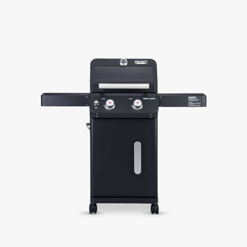 Monument Grills Mesa 220 Foldable Propane Gas Grill Compact Outdoor Grill | Clearview Lid | M220