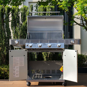 Monument Grills Stainless Infrared Propane Gas Grill 72,000 BTU 4-Burner Sear Grill – SKU 24367