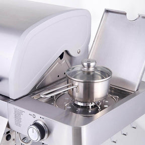 Monument Grills Stainless Infrared Propane Gas Grill 72,000 BTU 4-Burner Sear Grill – SKU 24367
