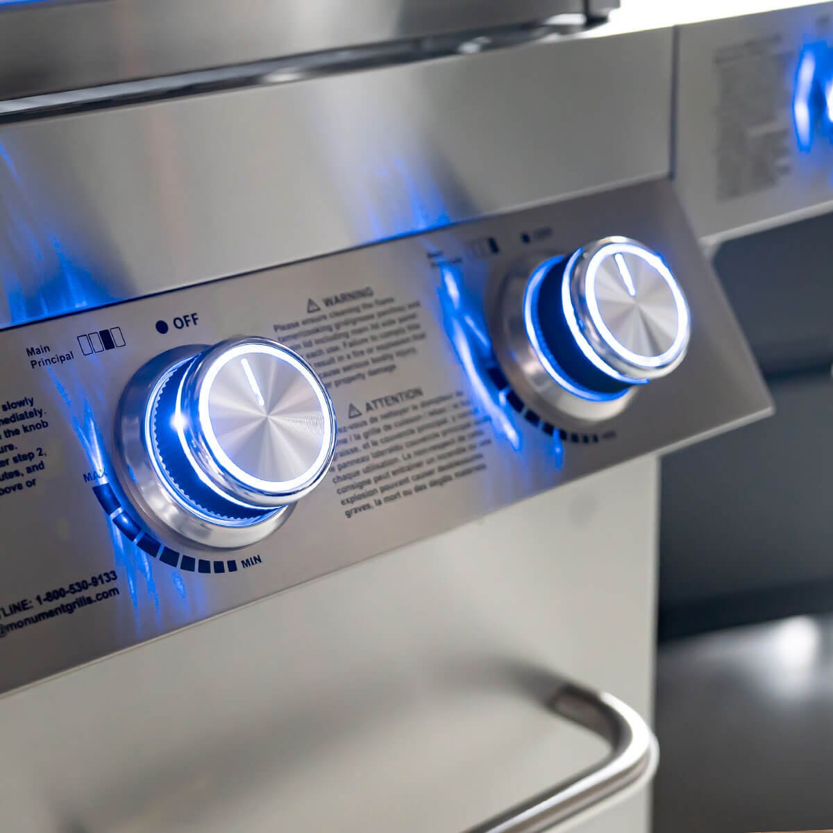 Monument Grills Stainless Infrared Propane Gas Grill 72,000 BTU 4-Burner Sear Grill – SKU 24367