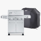 Monument Grills Stainless Infrared Propane Gas Grill 72,000 BTU 4-Burner Sear Grill – SKU 24367