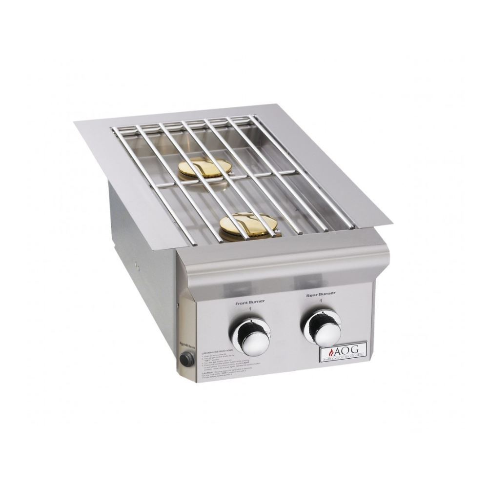 American Outdoor Grill L-Series Built-In Double Natural Gas Side Burner - 3282L