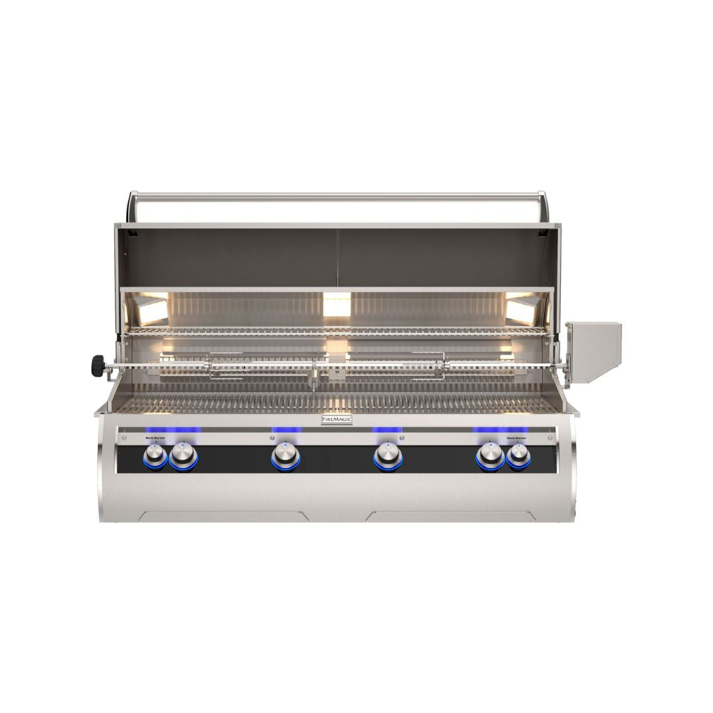 Fire Magic E1060I-9EAP 48-Inch Built-In Propane Grill With Rotisserie & Analog Thermometer - Open