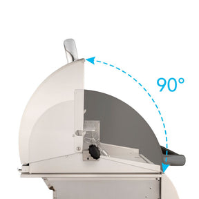 Fire Magic E790I-9EAN-W 36-Inch Built-In Natural Gas Grill With Rotisserie, Magic Window & Analog Thermometer - 90 Degree Double Walled Hood