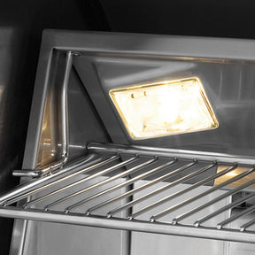 Fire Magic E790I-9EAN-W 36-Inch Built-In Natural Gas Grill With Rotisserie, Magic Window & Analog Thermometer - Angled Halogen Internal Lights