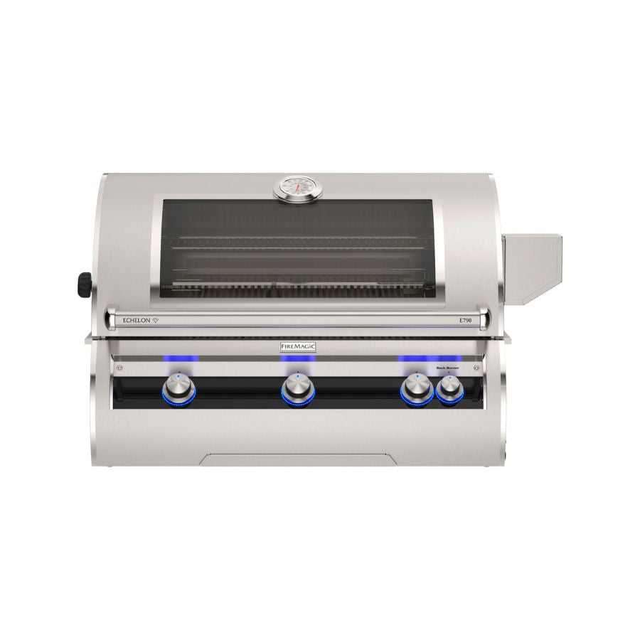 Fire Magic E790I-9EAN-W 36-Inch Built-In Natural Gas Grill With Rotisserie, Magic Window & Analog Thermometer