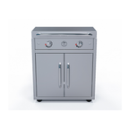 Le Griddle Portable Cart for the 75 Series Griddles – Stainless Steel Cart with Dual Folding Shelves