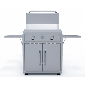 Le Griddle Portable Cart for the 75 Series Griddles – Stainless Steel Cart with Dual Folding Shelves