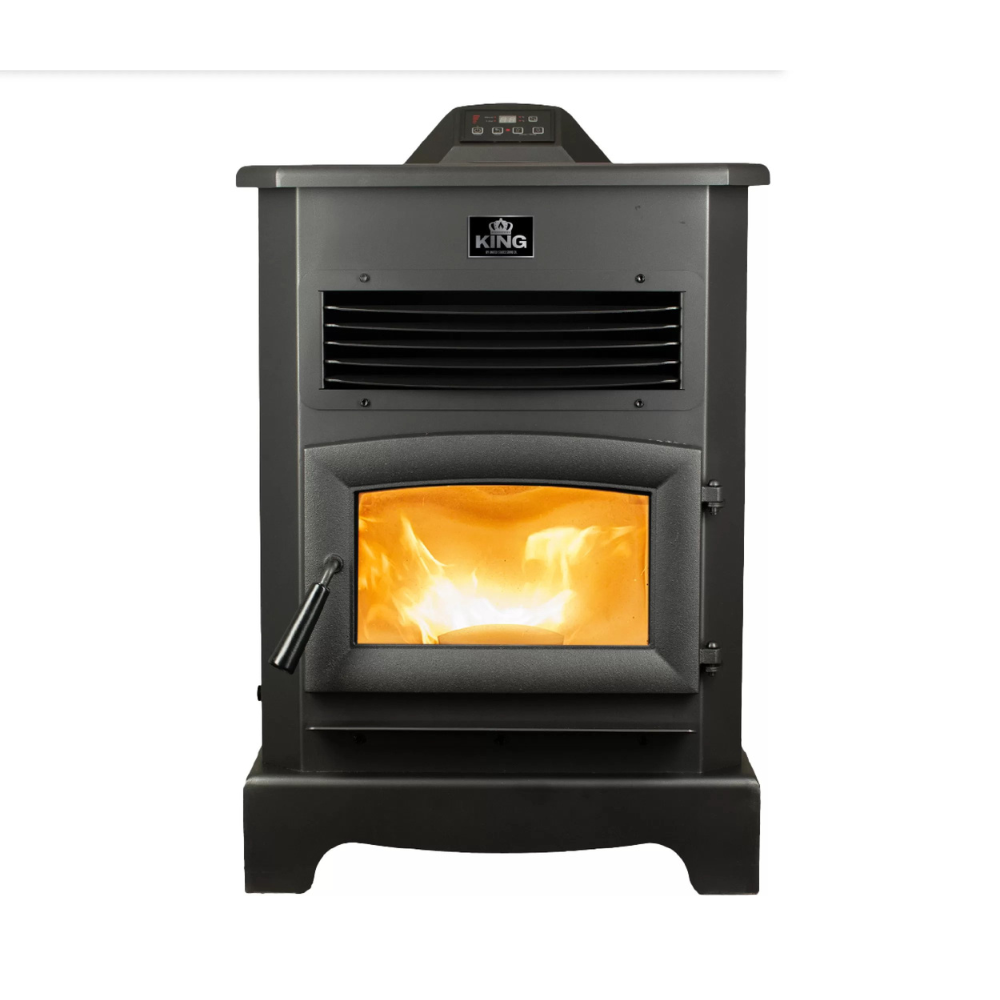 King KP5522-W Pellet Stove 170 lb. Hopper (3,000 Sq. Ft.)
