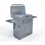Le Griddle Portable Cart for the 75 Series Griddles – Stainless Steel Cart with Dual Folding Shelves