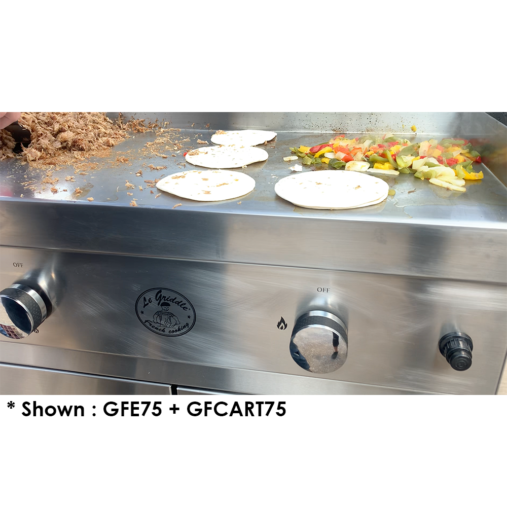 Le Griddle Ranch Hand Freestanding Electric Griddle – Dual Element Stainless Steel Cooking Station