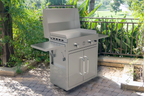 Le Griddle Portable Cart for the 75 Series Griddles – Stainless Steel Cart with Dual Folding Shelves