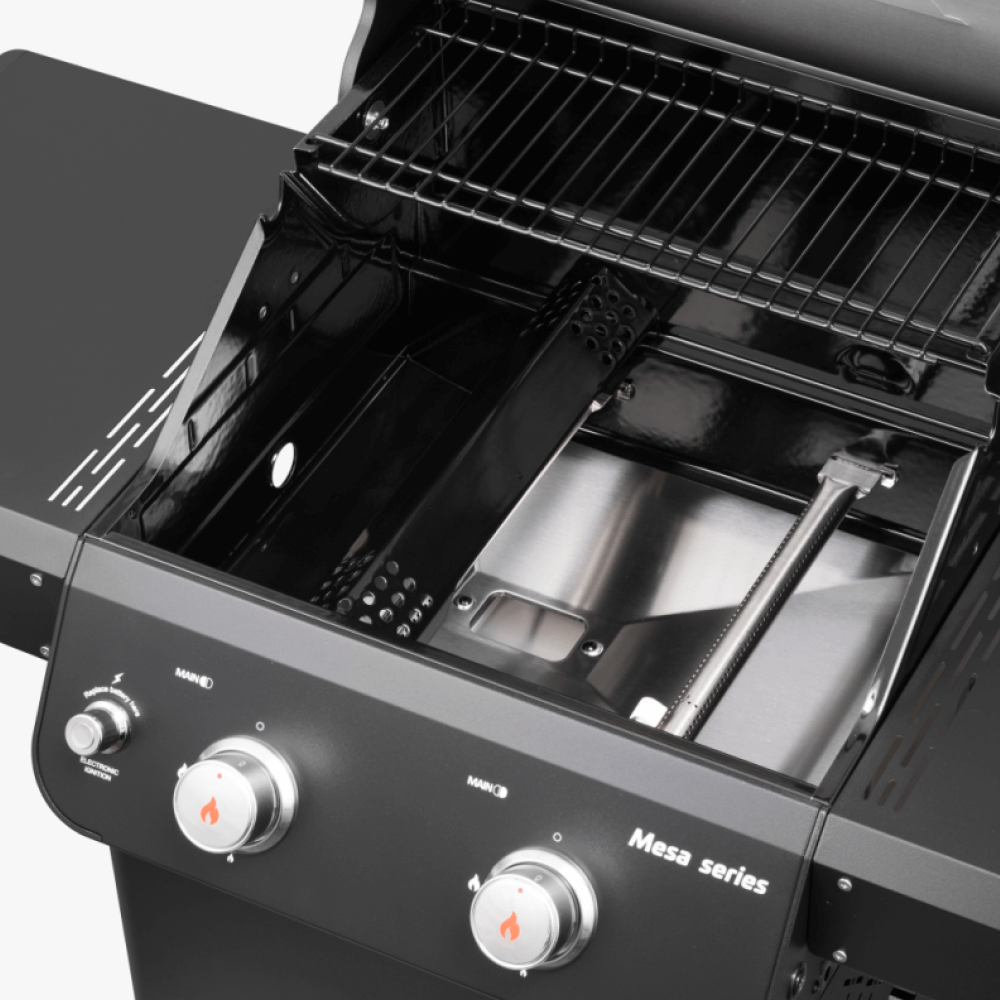 Monument Grills Mesa 220 Foldable Propane Gas Grill Compact Outdoor Grill | Clearview Lid | M220