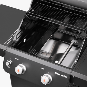 Monument Grills Mesa 220 Foldable Propane Gas Grill Compact Outdoor Grill | Clearview Lid | M220