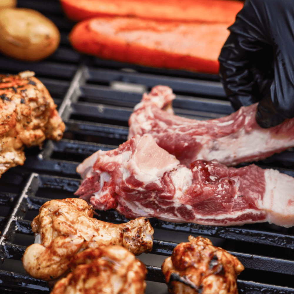 Monument Grills Mesa 220 Foldable Propane Gas Grill Compact Outdoor Grill | Clearview Lid | M220