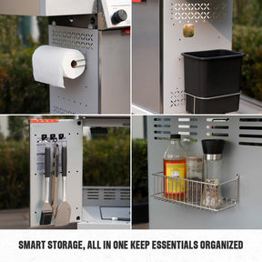 Monument Grills Mesa II 410BZ Stainless Propane Gas Grill Fast Heat 37,000 BTU Searing System SKU M2-410BZ